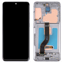 Original LCD Screen and Digitizer Full Assembly with Frame for Samsung Galaxy S20+ 5G SM-G986B/G985(Grey)