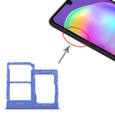 SIM Card Tray + SIM Card Tray + Micro SD Card Tray for Samsung Galaxy A315 / A31 (Blue)