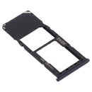 SIM Card Tray + Micro SD Card Tray for Samsung Galaxy A21s(Black)