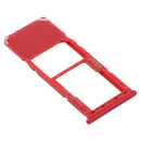 SIM Card Tray + Micro SD Card Tray for Samsung Galaxy A21s(Red)