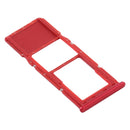 SIM Card Tray + Micro SD Card Tray for Samsung Galaxy A21s(Red)