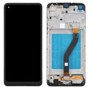 LCD Screen and Digitizer Full Assembly With Frame for Samsung Galaxy A21 / SM-A215(Black)