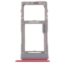 SIM Card Tray + Micro SD Card Tray for Samsung Galaxy Note 10 Lite SM-N770(Red)