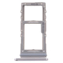 SIM Card Tray + Micro SD Card Tray for Samsung Galaxy Note 10 Lite SM-N770(Silver)