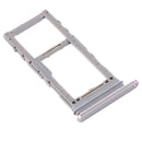 SIM Card Tray + Micro SD Card Tray for Samsung Galaxy Note 10 Lite SM-N770(Silver)