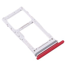 SIM Card Tray + SIM Card Tray / Micro SD Card Tray for Samsung Galaxy Note 10 Lite SM-N770 (Red)