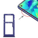 SIM Card Tray + SIM Card Tray / Micro SD Card Tray for Samsung Galaxy M40 SM-M405 (Dark Blue)