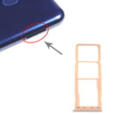 SIM Card Tray + SIM Card Tray + Micro SD Card Tray for Samsung Galaxy M10 SM-M105 (Gold)