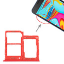 SIM Card Tray + SIM Card Tray + Micro SD Card Tray for Samsung Galaxy A2 Core SM-A260 (Red)
