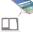 SIM Card Tray + SIM Card Tray / Micro SD Card Tray for Samsung Galaxy A8 Starï¼ˆA9 Starï¼‰SM-G8850 (Silver)