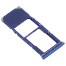 SIM Card Tray + Micro SD Card Tray for Samsung Galaxy A9 (2018) SM-A920 (Blue)