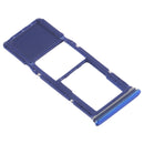 SIM Card Tray + Micro SD Card Tray for Samsung Galaxy A9 (2018) SM-A920 (Blue)
