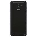 Back Cover with Side Keys & Camera Lens for Galaxy A6+ (2018) / A605(Black)