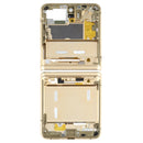 Top + Lower Middle Frame Bezel Plate for Samsung Galaxy Z Flip 5G SM-F707(Gold)
