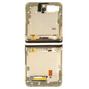 Top + Lower Middle Frame Bezel Plate for Samsung Galaxy Z Flip 5G SM-F707(Gold)