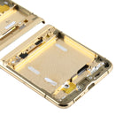 Top + Lower Middle Frame Bezel Plate for Samsung Galaxy Z Flip 5G SM-F707(Gold)