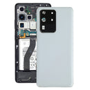 Battery Back Cover with Camera Lens Cover for Samsung Galaxy S20 Ultra(White)