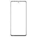 10 PCS Front Screen Outer Glass Lens for Samsung Galaxy A71 (Black)