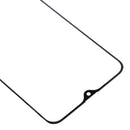 10 PCS Front Screen Outer Glass Lens for Samsung Galaxy A30s (Black)