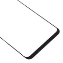 10 PCS Front Screen Outer Glass Lens for Samsung Galaxy A40s (Black)