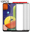 10 PCS Front Screen Outer Glass Lens for Samsung Galaxy A50s (Black)