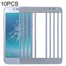 10 PCS Front Screen Outer Glass Lens for Samsung Galaxy J2 Pro (2018), J250F/DS(Grey)
