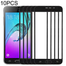 10 PCS Front Screen Outer Glass Lens for Samsung Galaxy J3 (2016) / J320FN / J320F / J320G / J320M / J320A / J320V / J320P(Black)