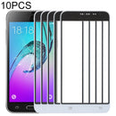 10 PCS Front Screen Outer Glass Lens for Samsung Galaxy J3 (2016) / J320FN / J320F / J320G / J320M / J320A / J320V / J320P(White)