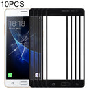 10 PCS Front Screen Outer Glass Lens for Samsung Galaxy J3 Pro / J3110(Black)
