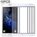 10 PCS Front Screen Outer Glass Lens for Samsung Galaxy J3 Pro / J3110(White)