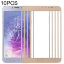 10 PCS Front Screen Outer Glass Lens for Samsung Galaxy J4 (2018)(Gold)
