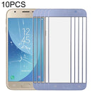 10 PCS Front Screen Outer Glass Lens for Samsung Galaxy J3 (2017) / J330(Blue)