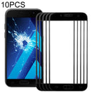 10 PCS Front Screen Outer Glass Lens for Samsung Galaxy A7 (2017) / A720(Black)