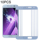 10 PCS Front Screen Outer Glass Lens for Samsung Galaxy A7 (2017) / A720(Blue)