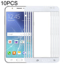 10 PCS Front Screen Outer Glass Lens for Samsung Galaxy J7 / J700(White)