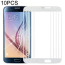 10 PCS Front Screen Outer Glass Lens for Samsung Galaxy S6 / G920F (White)