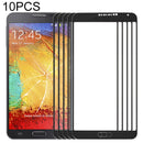 10 PCS Front Screen Outer Glass Lens for Samsung Galaxy Note III / N9000 (Black)