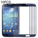 10 PCS Front Screen Outer Glass Lens for Samsung Galaxy S IV / i9500(Blue)