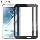 10 PCS Front Screen Outer Glass Lens for Samsung Galaxy Note II / N7100(Black)