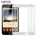 10 PCS Front Screen Outer Glass Lens for Samsung Galaxy Note N7000 / i9220(White)