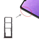 SIM Card Tray + SIM Card Tray + Micro SD Card Tray for Samsung Galaxy A32 SM-A325 (Black)