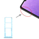 SIM Card Tray + SIM Card Tray + Micro SD Card Tray for Samsung Galaxy A32 SM-A325 (Blue)