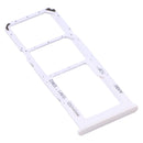 SIM Card Tray + SIM Card Tray + Micro SD Card Tray for Samsung Galaxy A12 SM-A125(White)