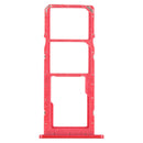 SIM Card Tray + SIM Card Tray + Micro SD Card Tray for Samsung Galaxy A02s SM-A025 (Red)