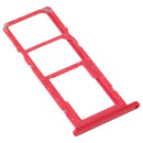 SIM Card Tray + SIM Card Tray + Micro SD Card Tray for Samsung Galaxy A02s SM-A025 (Red)