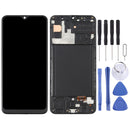 OLED Material LCD Screen and Digitizer Full Assembly with Frame for Samsung Galaxy A30S SM-A307 (Black)