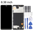 OLED Material LCD Screen and Digitizer Full Assembly with Frame for Samsung Galaxy A51 SM-A515(6.36 inch)(Black)