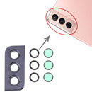 10 PCS Camera Lens Cover for Samsung Galaxy S21 5G SM-G991(Black)