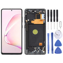 Original Super AMOLED Material LCD Screen and Digitizer Full Assembly With Frame for Samsung Galaxy Note10 Lite(Black)