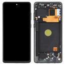 Original Super AMOLED Material LCD Screen and Digitizer Full Assembly With Frame for Samsung Galaxy Note10 Lite(Black)